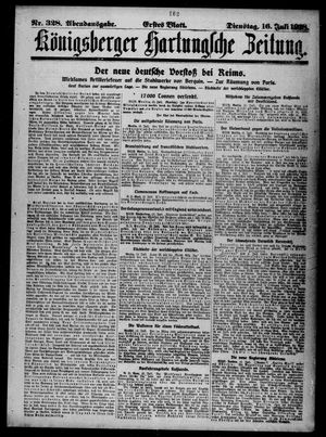Königsberger Hartungsche Zeitung on Jul 16, 1918