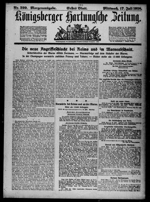 Königsberger Hartungsche Zeitung on Jul 17, 1918