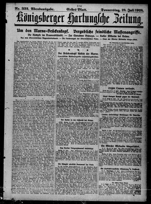 Königsberger Hartungsche Zeitung vom 18.07.1918