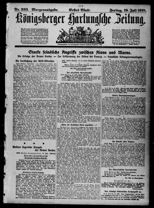 Königsberger Hartungsche Zeitung on Jul 19, 1918