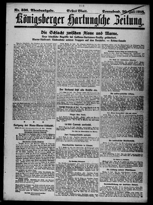 Königsberger Hartungsche Zeitung on Jul 20, 1918