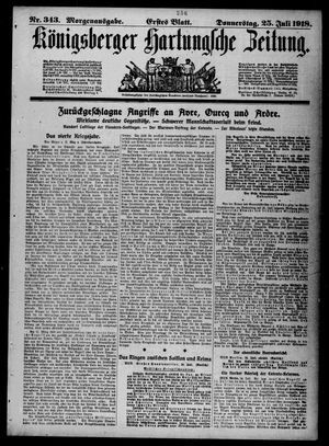Königsberger Hartungsche Zeitung vom 25.07.1918