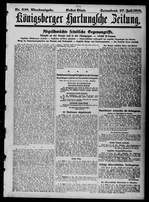 Königsberger Hartungsche Zeitung vom 27.07.1918