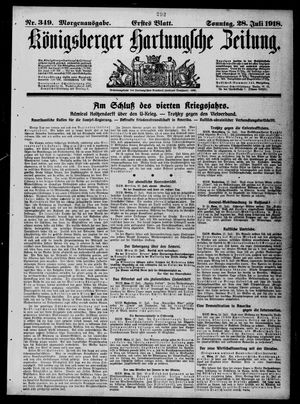 Königsberger Hartungsche Zeitung vom 28.07.1918
