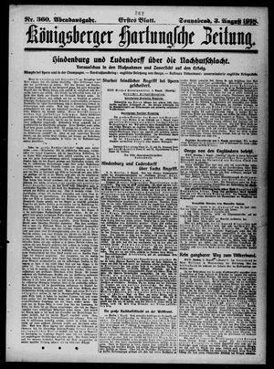 Königsberger Hartungsche Zeitung vom 03.08.1918