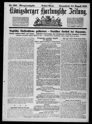 Königsberger Hartungsche Zeitung vom 24.08.1918