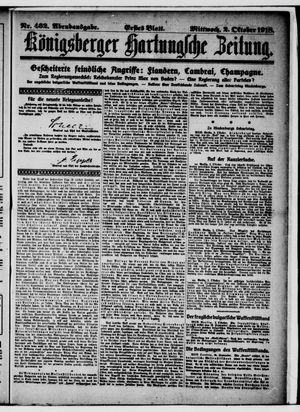 Königsberger Hartungsche Zeitung vom 02.10.1918