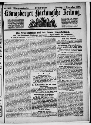 Königsberger Hartungsche Zeitung vom 01.11.1918
