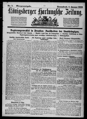 Königsberger Hartungsche Zeitung vom 04.01.1919