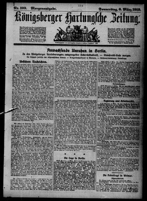 Königsberger Hartungsche Zeitung on Mar 6, 1919