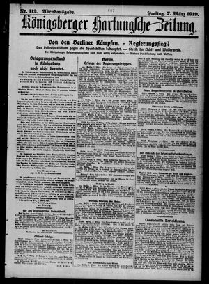 Königsberger Hartungsche Zeitung on Mar 7, 1919