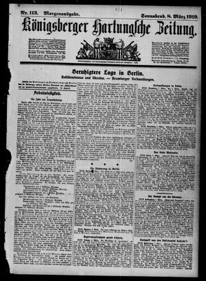 Königsberger Hartungsche Zeitung vom 08.03.1919