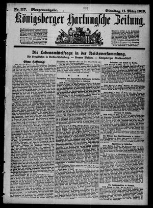 Königsberger Hartungsche Zeitung vom 11.03.1919