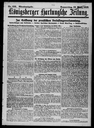 Königsberger Hartungsche Zeitung on Mar 13, 1919