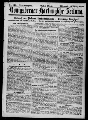 Königsberger Hartungsche Zeitung on Mar 19, 1919