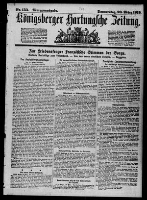 Königsberger Hartungsche Zeitung vom 20.03.1919