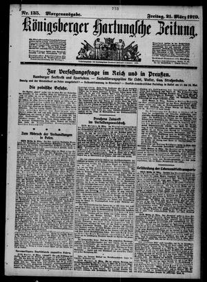 Königsberger Hartungsche Zeitung vom 21.03.1919