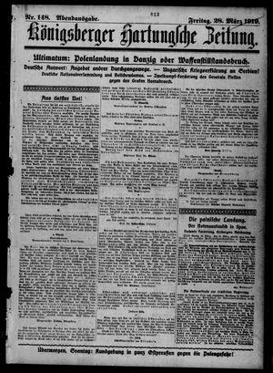 Königsberger Hartungsche Zeitung vom 28.03.1919