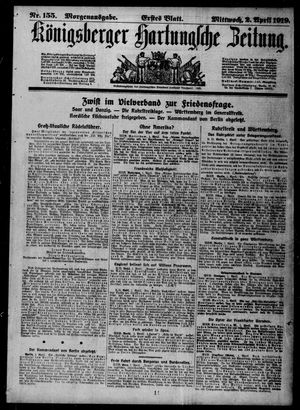 Königsberger Hartungsche Zeitung vom 02.04.1919