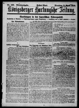 Königsberger Hartungsche Zeitung on Apr 8, 1919