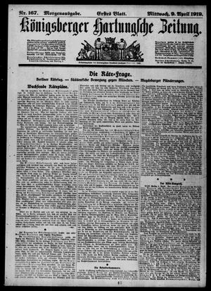 Königsberger Hartungsche Zeitung vom 09.04.1919