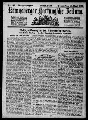 Königsberger Hartungsche Zeitung on Apr 10, 1919
