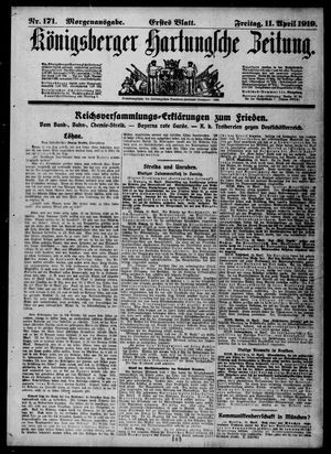 Königsberger Hartungsche Zeitung on Apr 11, 1919