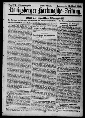 Königsberger Hartungsche Zeitung vom 12.04.1919