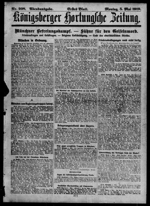 Königsberger Hartungsche Zeitung vom 05.05.1919