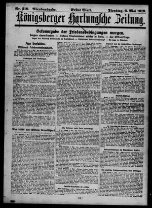 Königsberger Hartungsche Zeitung vom 06.05.1919