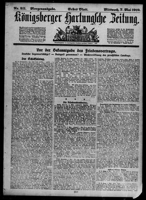 Königsberger Hartungsche Zeitung vom 07.05.1919