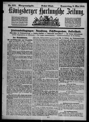 Königsberger Hartungsche Zeitung vom 08.05.1919