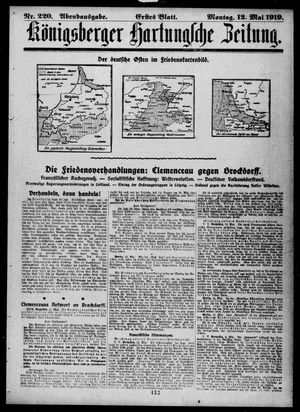 Königsberger Hartungsche Zeitung vom 12.05.1919