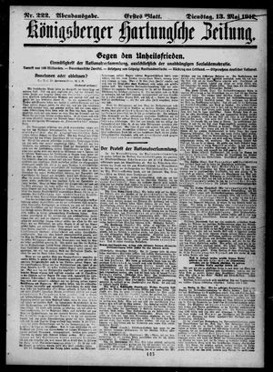 Königsberger Hartungsche Zeitung vom 13.05.1919