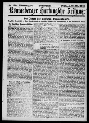 Königsberger Hartungsche Zeitung vom 28.05.1919