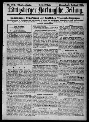 Königsberger Hartungsche Zeitung vom 07.06.1919