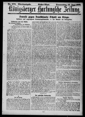 Königsberger Hartungsche Zeitung on Jun 12, 1919