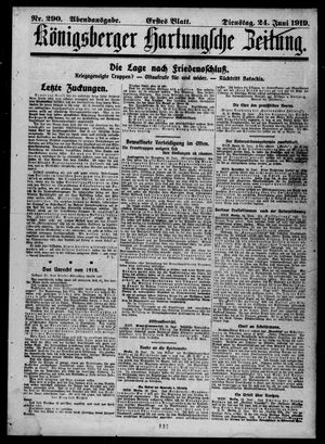 Königsberger Hartungsche Zeitung vom 24.06.1919