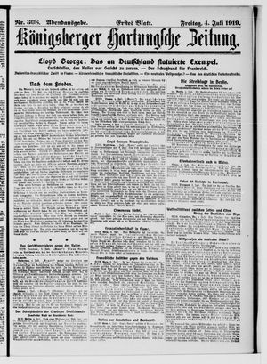 Königsberger Hartungsche Zeitung vom 04.07.1919