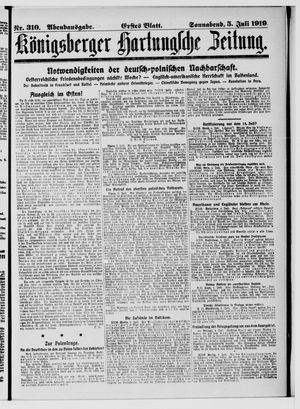 Königsberger Hartungsche Zeitung vom 05.07.1919