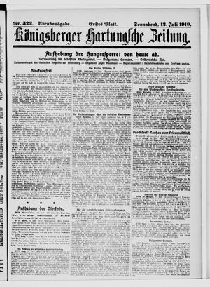 Königsberger Hartungsche Zeitung vom 12.07.1919