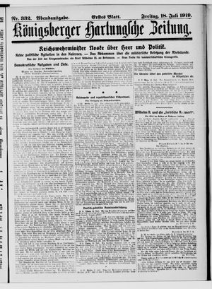 Königsberger Hartungsche Zeitung vom 18.07.1919