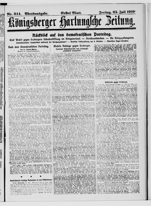 Königsberger Hartungsche Zeitung vom 25.07.1919