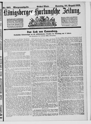 Königsberger Hartungsche Zeitung vom 24.08.1919