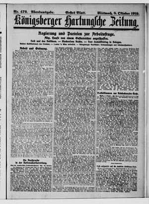 Königsberger Hartungsche Zeitung vom 08.10.1919