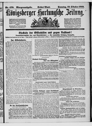 Königsberger Hartungsche Zeitung vom 12.10.1919
