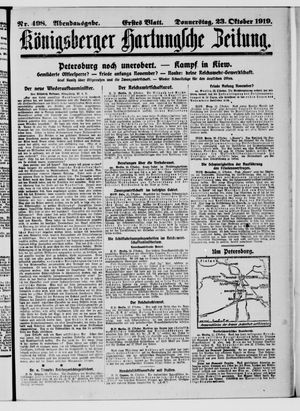 Königsberger Hartungsche Zeitung vom 23.10.1919