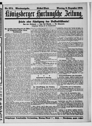 Königsberger Hartungsche Zeitung vom 08.12.1919