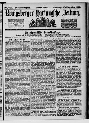 Königsberger Hartungsche Zeitung vom 28.12.1919