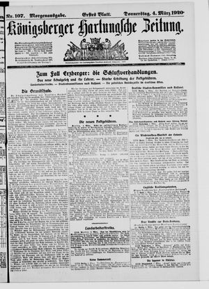 Königsberger Hartungsche Zeitung vom 04.03.1920